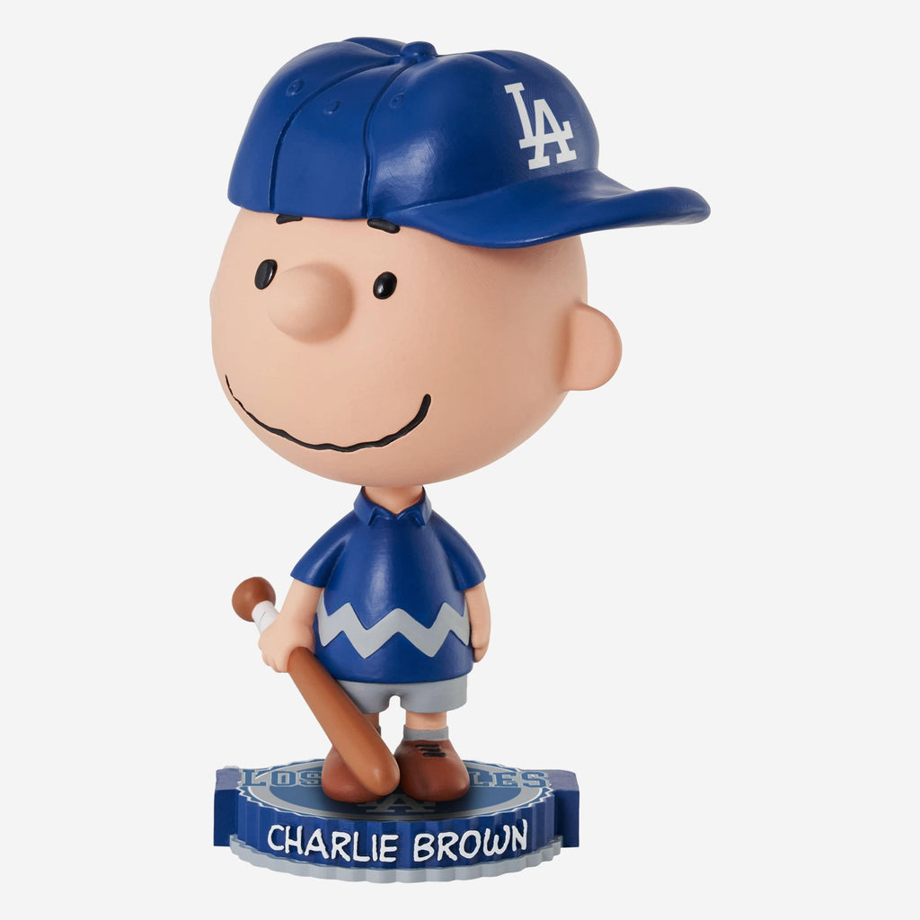 Los Angeles Dodgers Charlie Brown Peanuts Bighead Bobblehead FOCO - FOCO.com