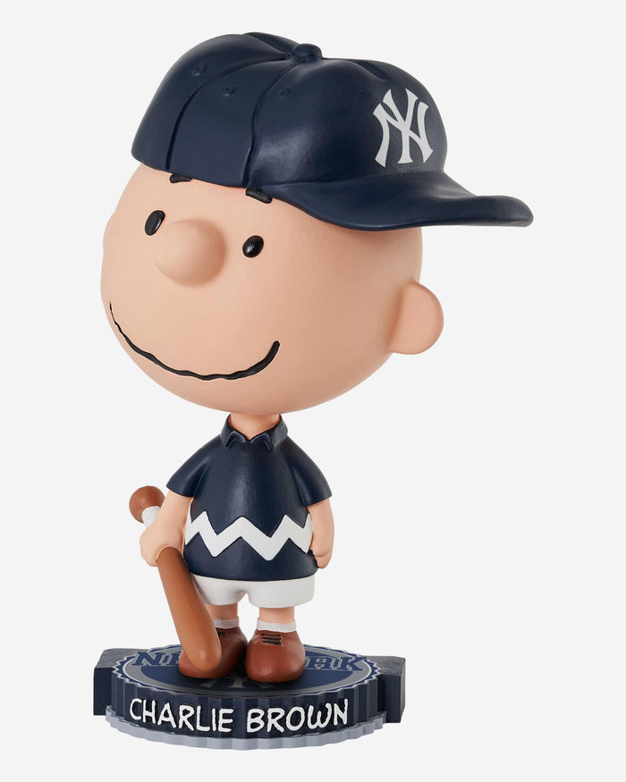 Peanuts Charlie Brown And Snoopy Playing Baseball New York Yankees