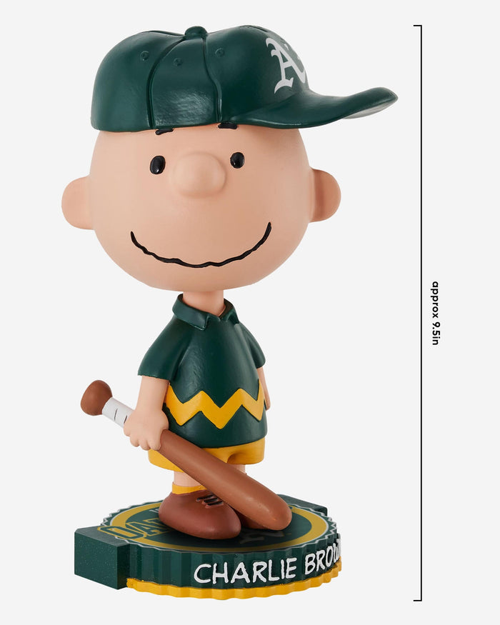 Oakland Athletics Charlie Brown Peanuts Bighead Bobblehead FOCO - FOCO.com