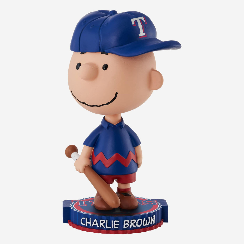 Texas Rangers Charlie Brown Peanuts Bighead Bobblehead FOCO - FOCO.com