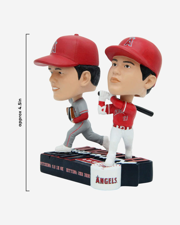 Shohei Ohtani Los Angeles Angels What A Day Dual Mini Bighead Bobblehead FOCO - FOCO.com