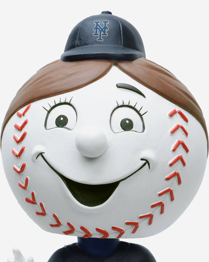 Mrs Met New York Mets Black Jersey Field Stripe Mascot Bighead Bobblehead FOCO - FOCO.com