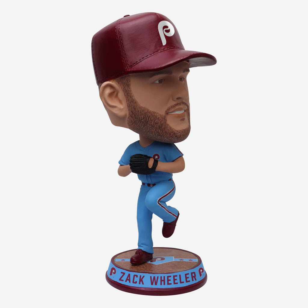 Zack Wheeler Philadelphia Phillies Powder Blue Uniform Field Stripe Bighead Bobblehead FOCO - FOCO.com