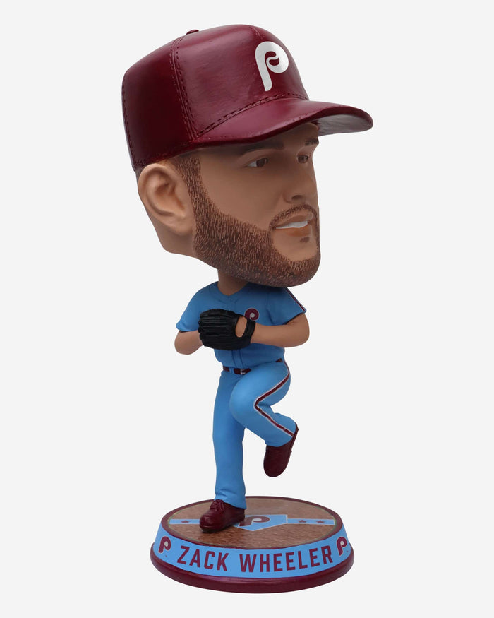 Zack Wheeler Philadelphia Phillies Powder Blue Uniform Field Stripe Bighead Bobblehead FOCO - FOCO.com