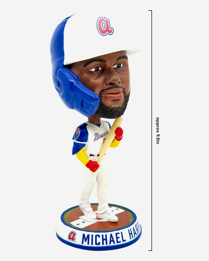 Michael Harris II Atlanta Braves Retro Jersey Field Stripe Bighead Bobblehead FOCO - FOCO.com