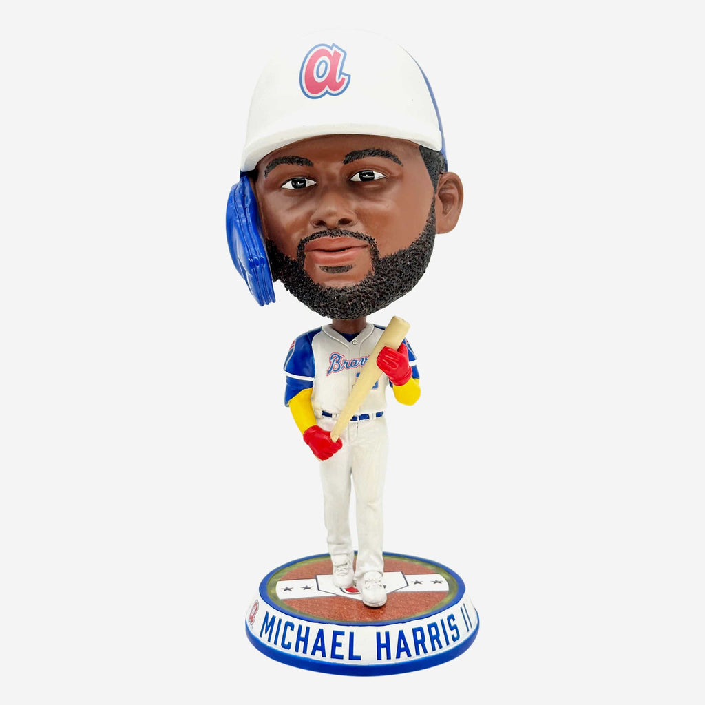 Michael Harris II Atlanta Braves Retro Jersey Field Stripe Bighead Bobblehead FOCO - FOCO.com