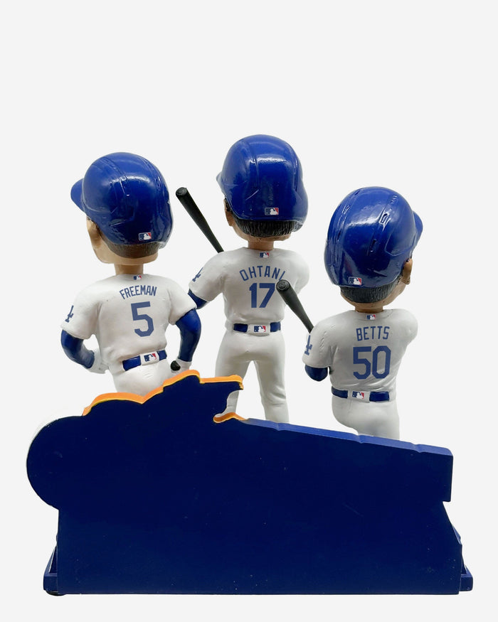 Shohei Ohtani & Freddie Freeman & Mookie Betts Los Angeles Dodgers Big Three Triple Bobblehead FOCO - FOCO.com