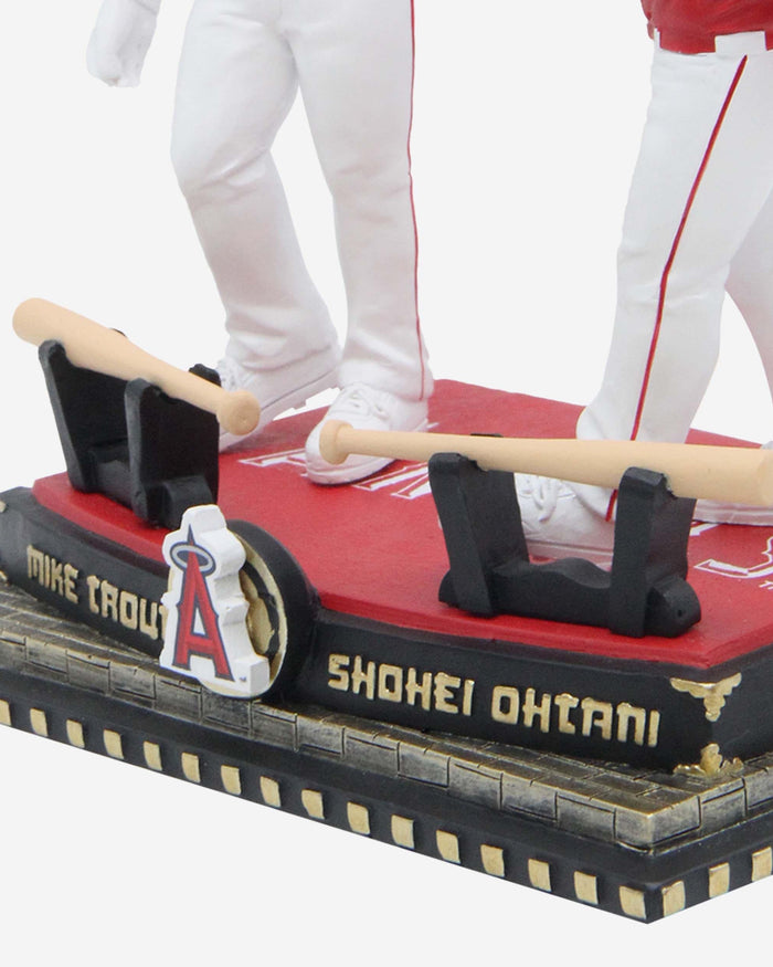 Shohei Ohtani & Mike Trout Los Angeles Angels Warrior Hat Home Run Celebration Dual Bobblehead FOCO - FOCO.com