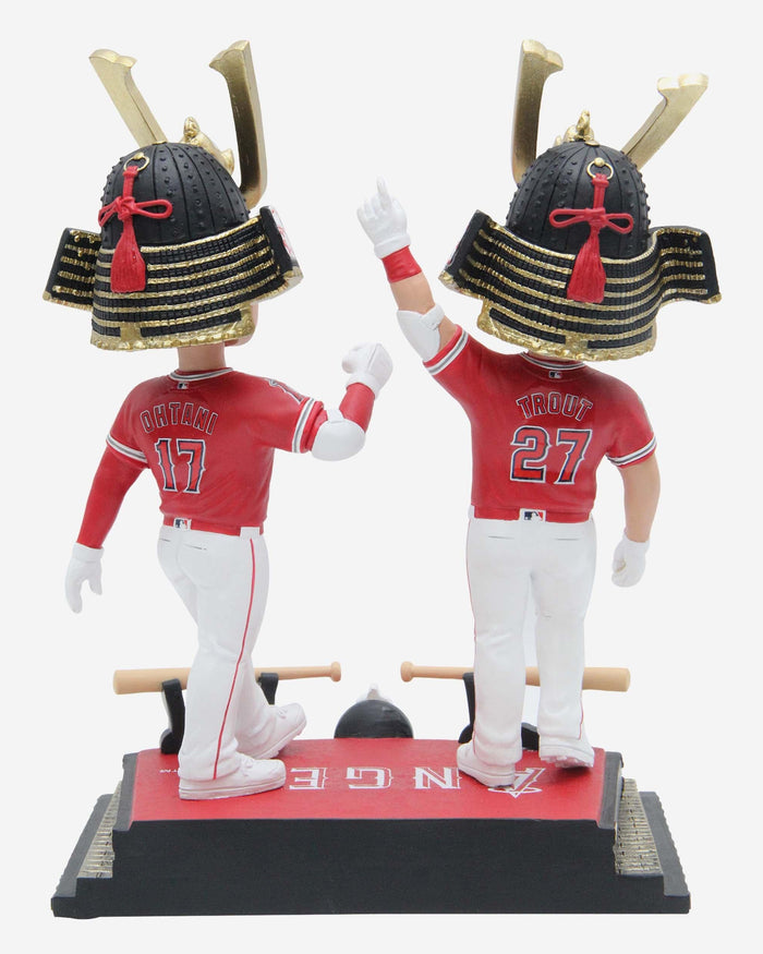 Shohei Ohtani & Mike Trout Los Angeles Angels Warrior Hat Home Run Celebration Dual Bobblehead FOCO - FOCO.com