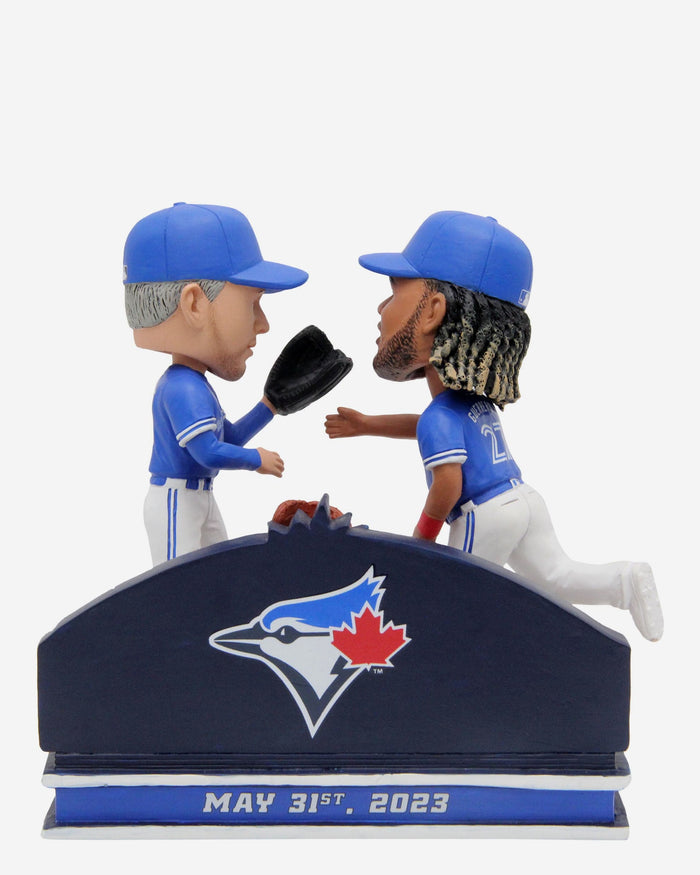 Vladimir Guerrero Jr & Trevor Richards Toronto Blue Jays Glove Toss Dual Mini Bobblehead FOCO - FOCO.com