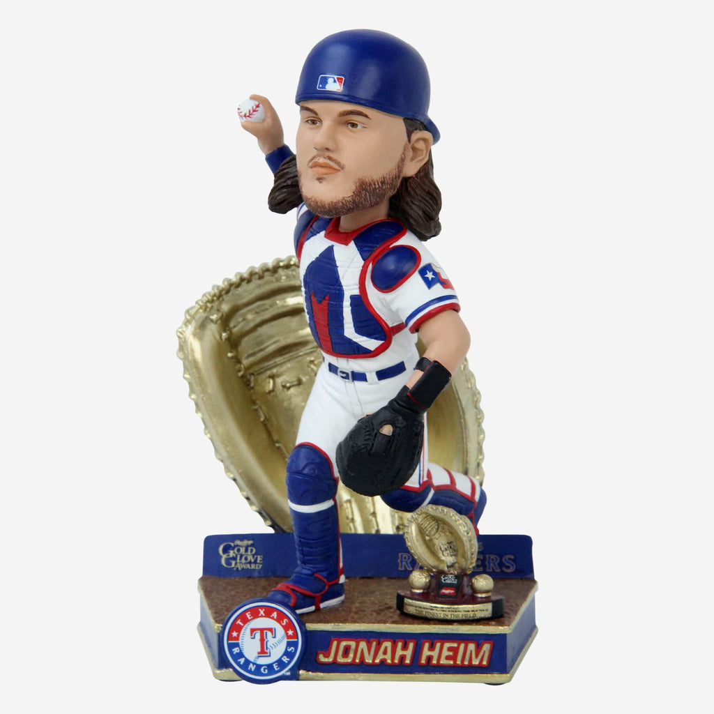 Jonah Heim Texas Rangers 2023 Gold Glove Bobblehead FOCO - FOCO.com
