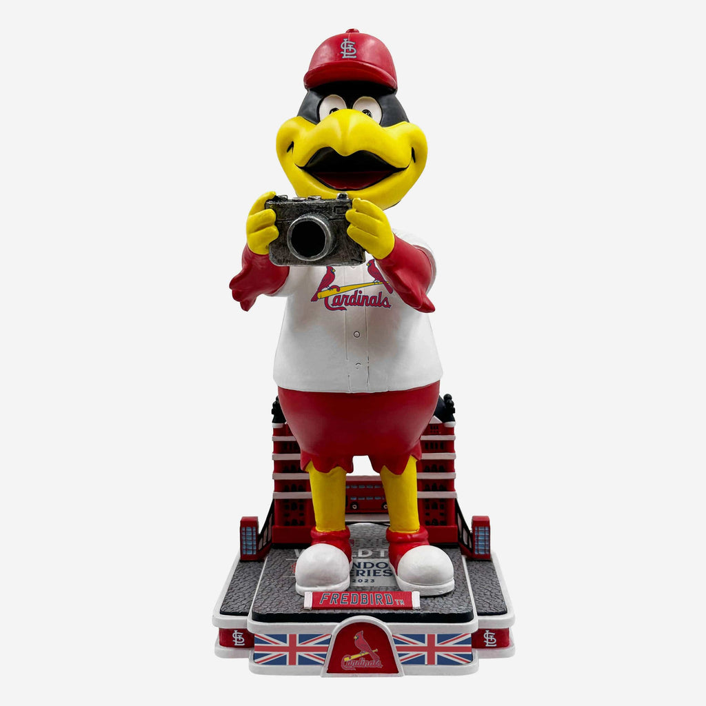 Fredbird St Louis Cardinals 2023 MLB London Series Bobblehead FOCO - FOCO.com