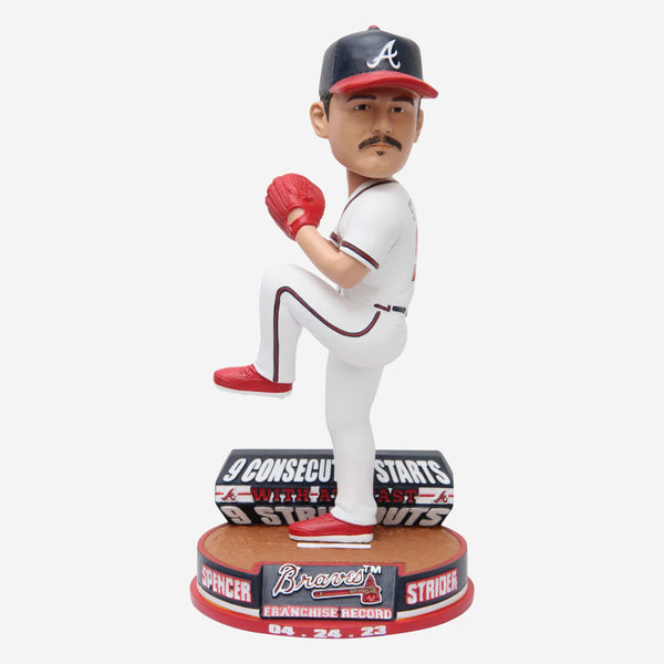 Braves Retail on Instagram: Our Braves Retail Bobblehead Series kicks off  TOMORROW with our Spencer Strider Mustache Bobblehead! Available to  purchase beginning 6/6 at the Braves Clubhouse Store and at @focobobbles!  Stay