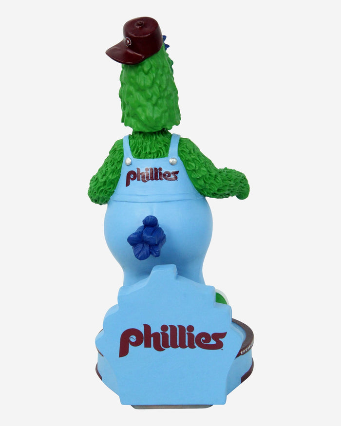 Phillie Phanatic Philadelphia Phillies Powder Blue Bib Overalls Back-to-Back NLCS Mascot Bobblehead FOCO - FOCO.com
