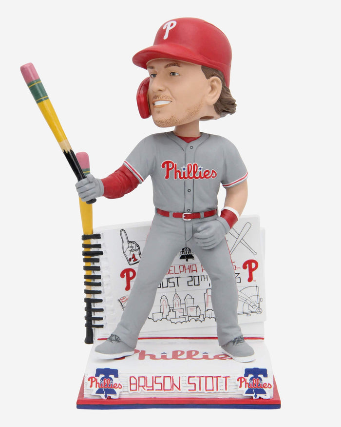 Bryson Stott Philadelphia Phillies Pencil Bat Bobblehead FOCO - FOCO.com