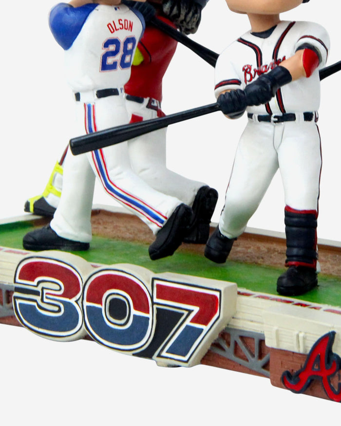 Atlanta Braves Single-Season Home Run Record Mini Bobblehead Scene FOCO - FOCO.com