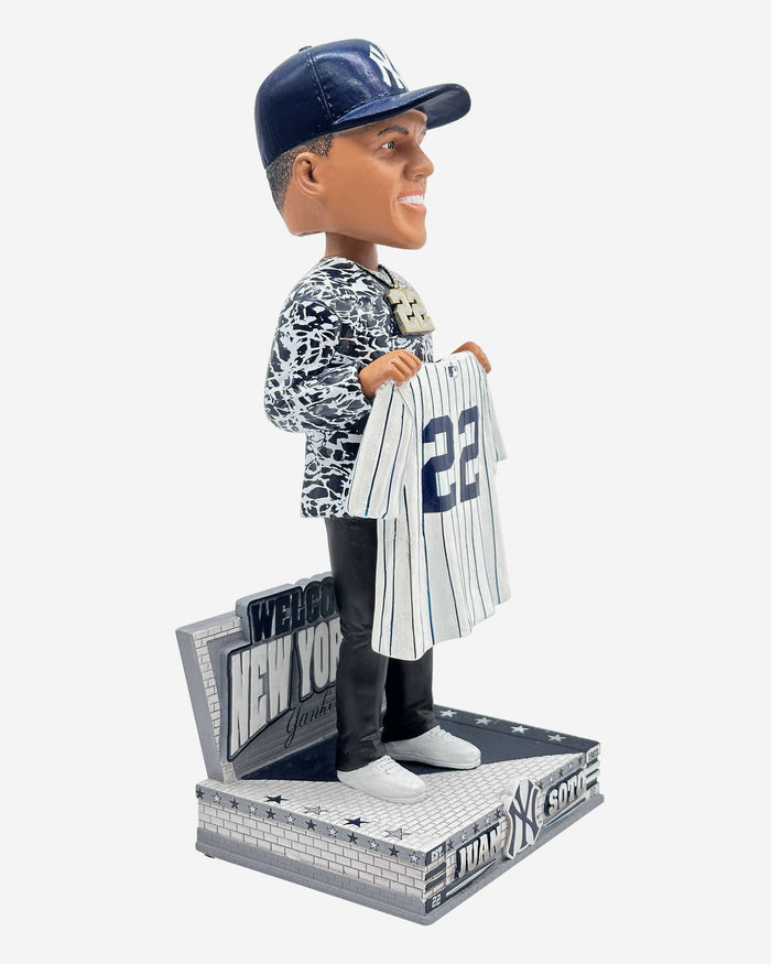 Juan Soto New York Yankees Welcome to the Team Bobblehead FOCO - FOCO.com