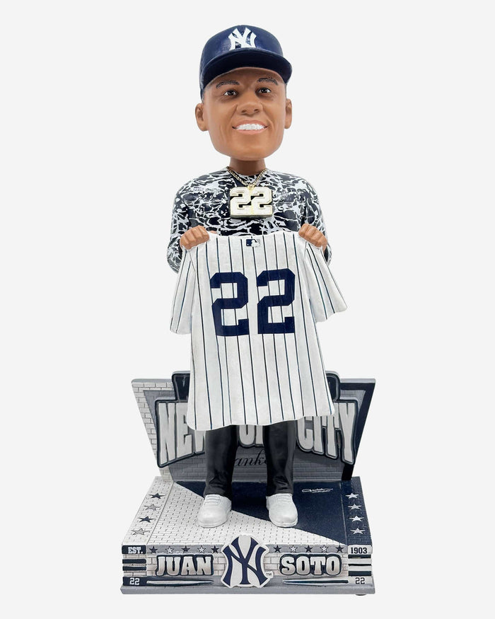 Juan Soto New York Yankees Welcome to the Team Bobblehead FOCO - FOCO.com