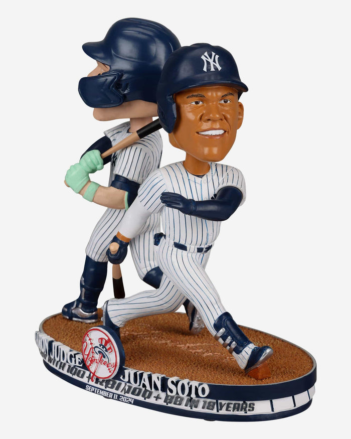 Aaron Judge & Juan Soto New York Yankees 100+ RBI & 100+ BB Dual Bobblehead FOCO - FOCO.com