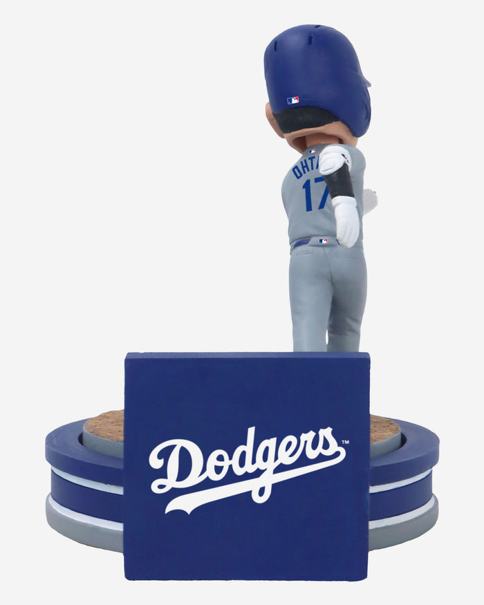 Shohei Ohtani Los Angeles Dodgers Away Uniform Home Run Spinner Mini Bobblehead Scene FOCO - FOCO.com