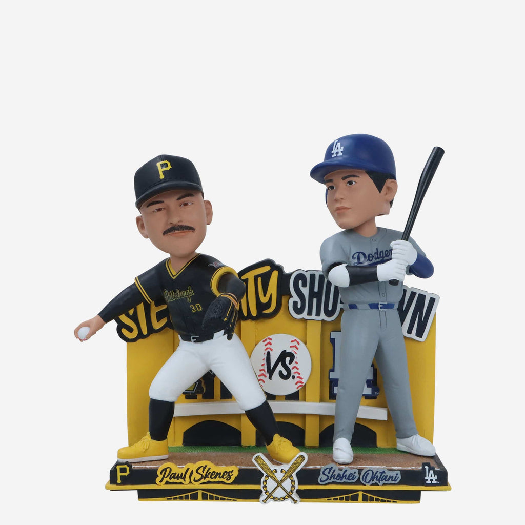 Paul Skenes & Shohei Ohtani Pittsburgh Pirates & Los Angeles Dodgers Steel City Sho Down Bobblehead FOCO - FOCO.com