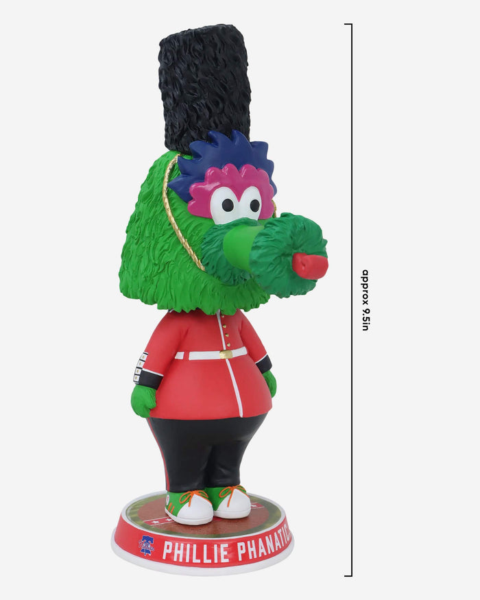 Phillie Phanatic Philadelphia Phillies 2024 MLB London Series Guardsman Uniform Bighead Mascot Bobblehead FOCO - FOCO.com