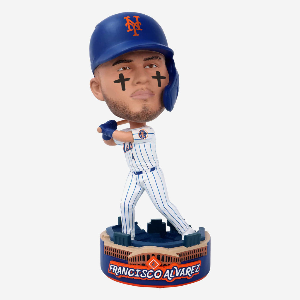 Francisco Alvarez New York Mets Stadium Base Bighead Bobblehead FOCO - FOCO.com