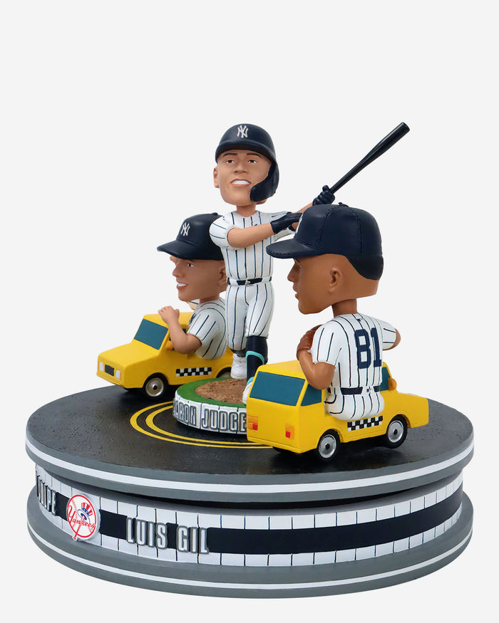 New York Yankees Yellow Cab Spinner Mini Bobblehead Scene FOCO - FOCO.com