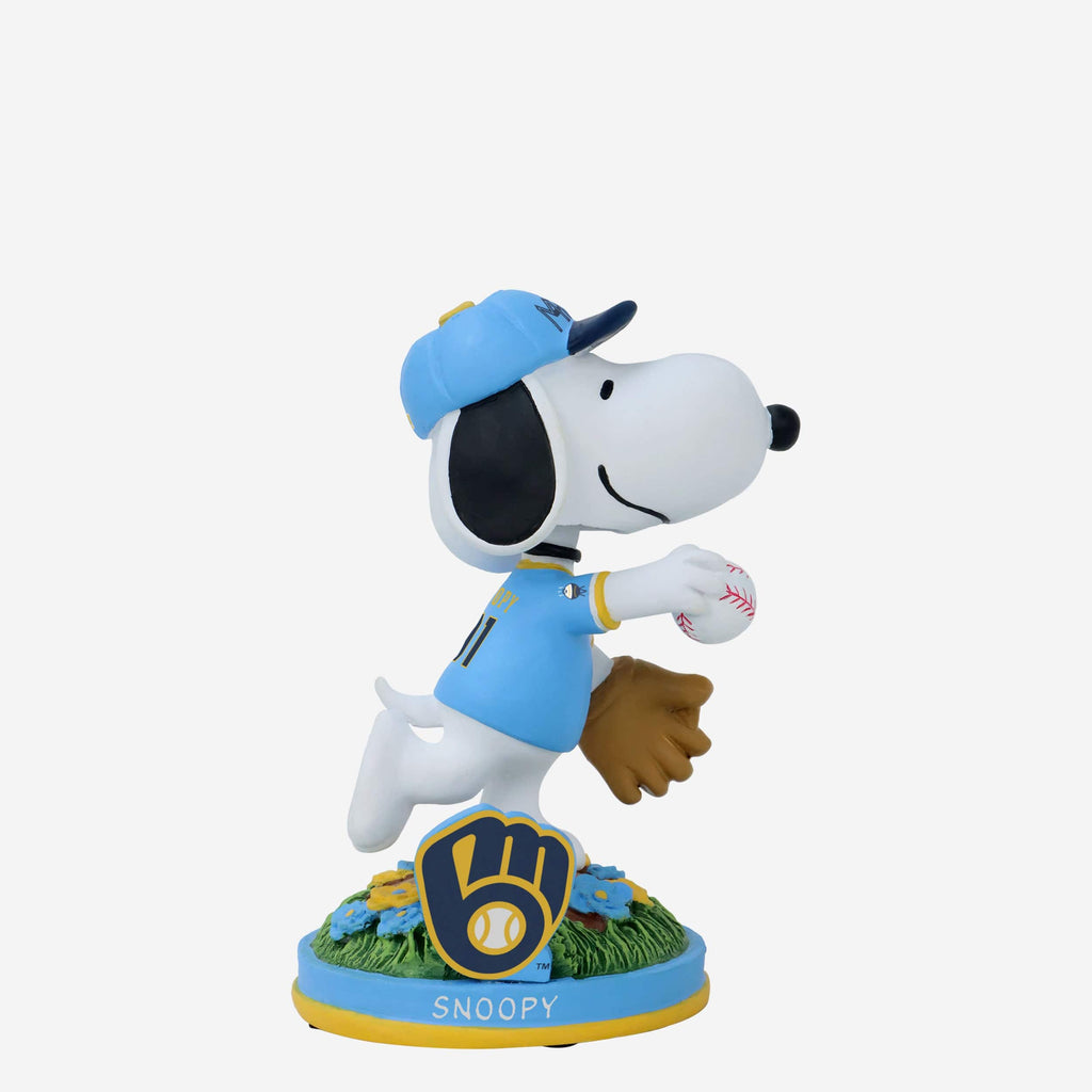 Milwaukee Brewers Snoopy Peanuts City Connect Bobblehead FOCO - FOCO.com