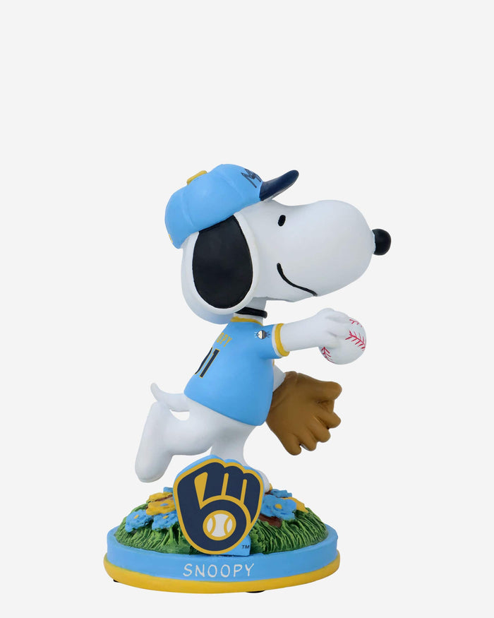 Milwaukee Brewers Snoopy Peanuts City Connect Bobblehead FOCO - FOCO.com