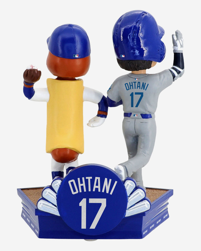 Shohei Ohtani & Dodger Dog Los Angeles Dodgers 50 Home Runs & 50 Stolen Bases Dual Bobblehead FOCO - FOCO.com