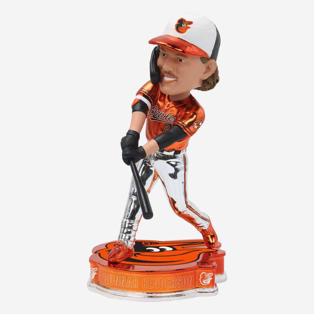 Gunnar Henderson Baltimore Orioles Electroplated Bobblehead FOCO - FOCO.com