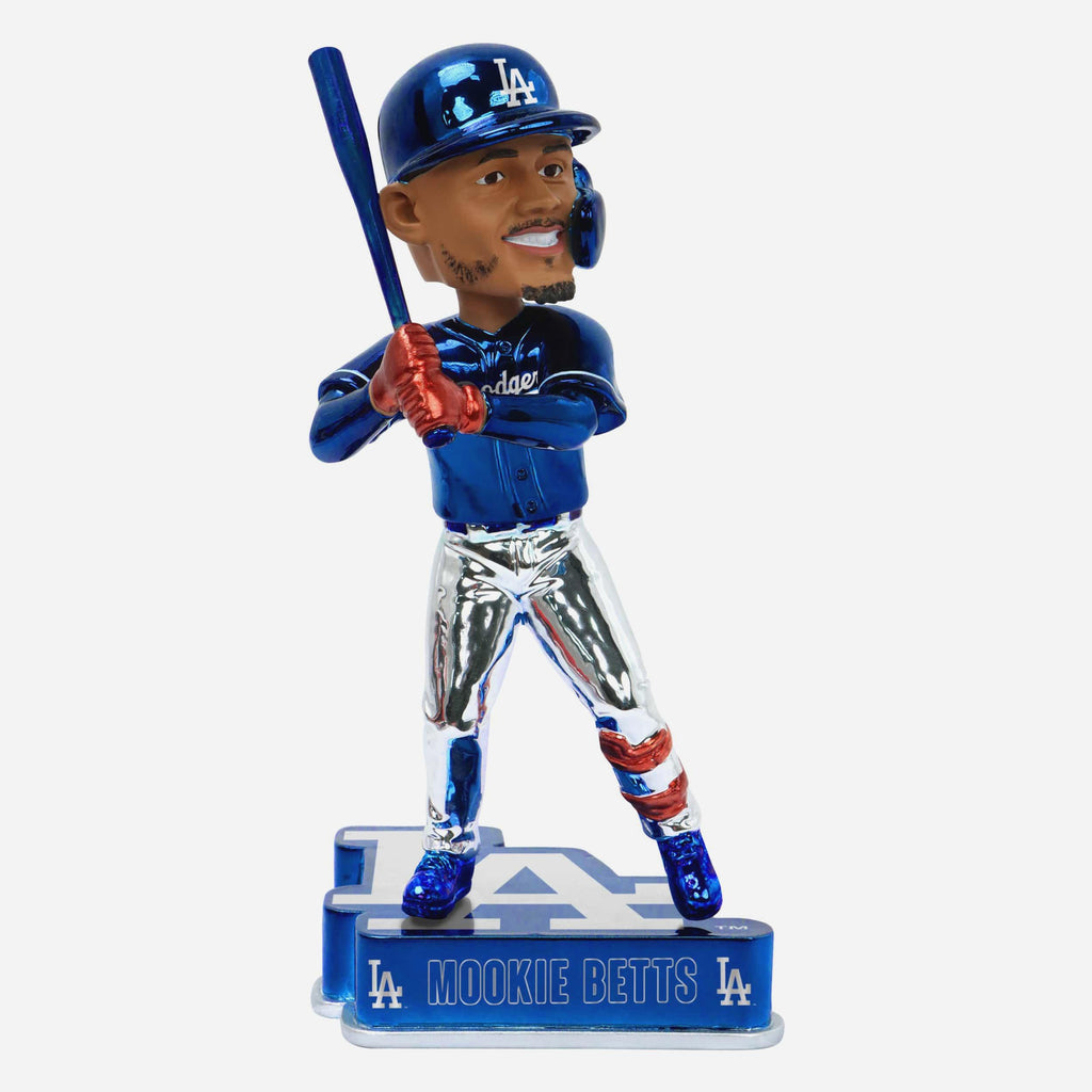 Mookie Betts Los Angeles Dodgers Electroplated Bobblehead FOCO - FOCO.com