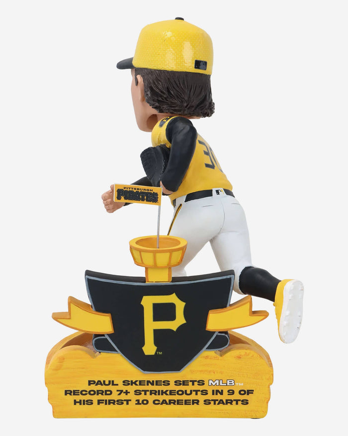 Paul Skenes Pittsburgh Pirates First 10 Starts Strikeout Record Bobblehead FOCO - FOCO.com