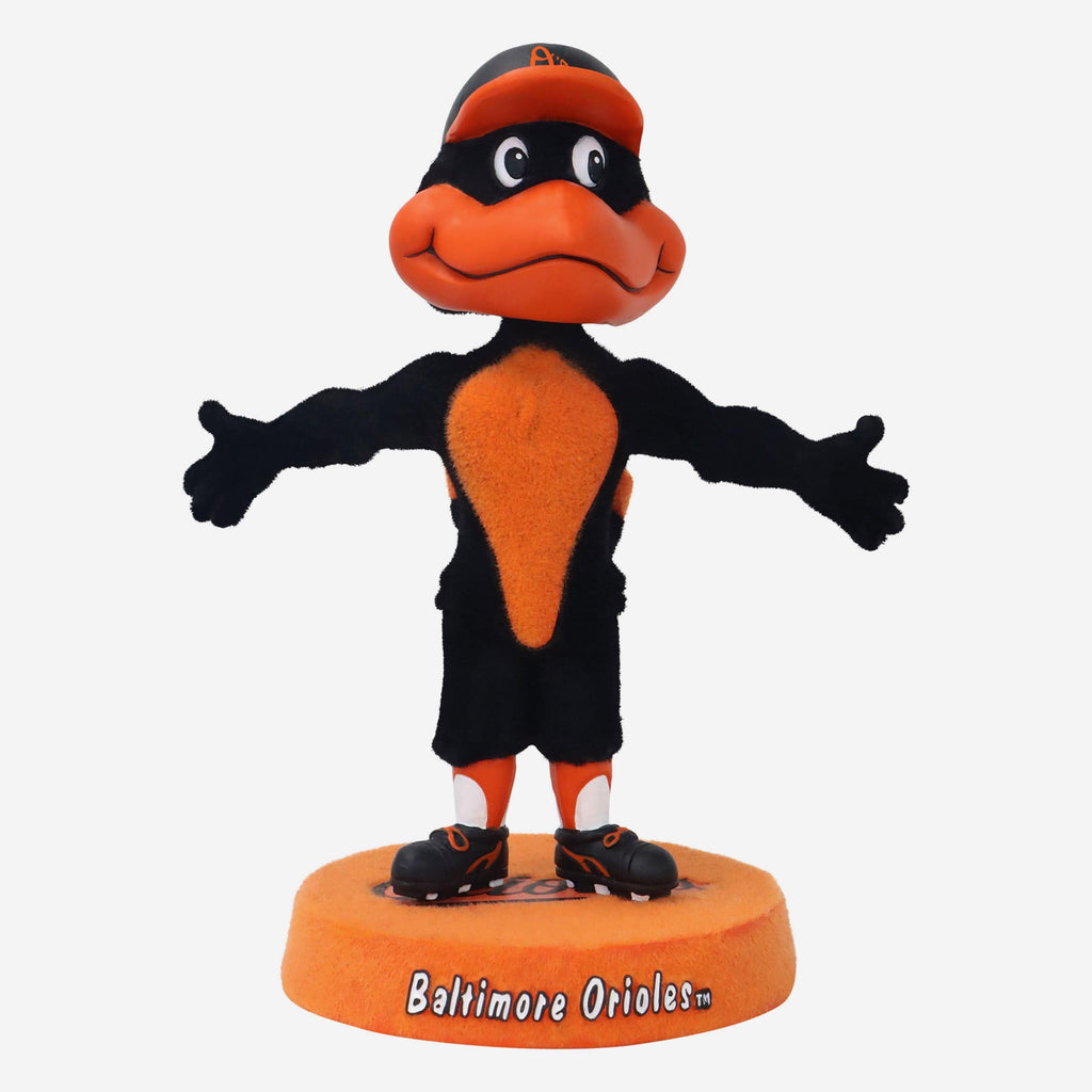 The Oriole Bird Baltimore Orioles Fuzzy Fur Mascot Bobblehead FOCO - FOCO.com
