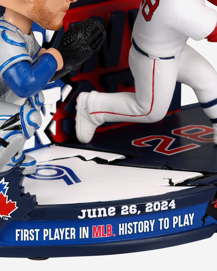 Danny Jansen Toronto Blue Jays & Boston Red Sox Two Teams In One Game Dual Bobblehead FOCO - FOCO.com
