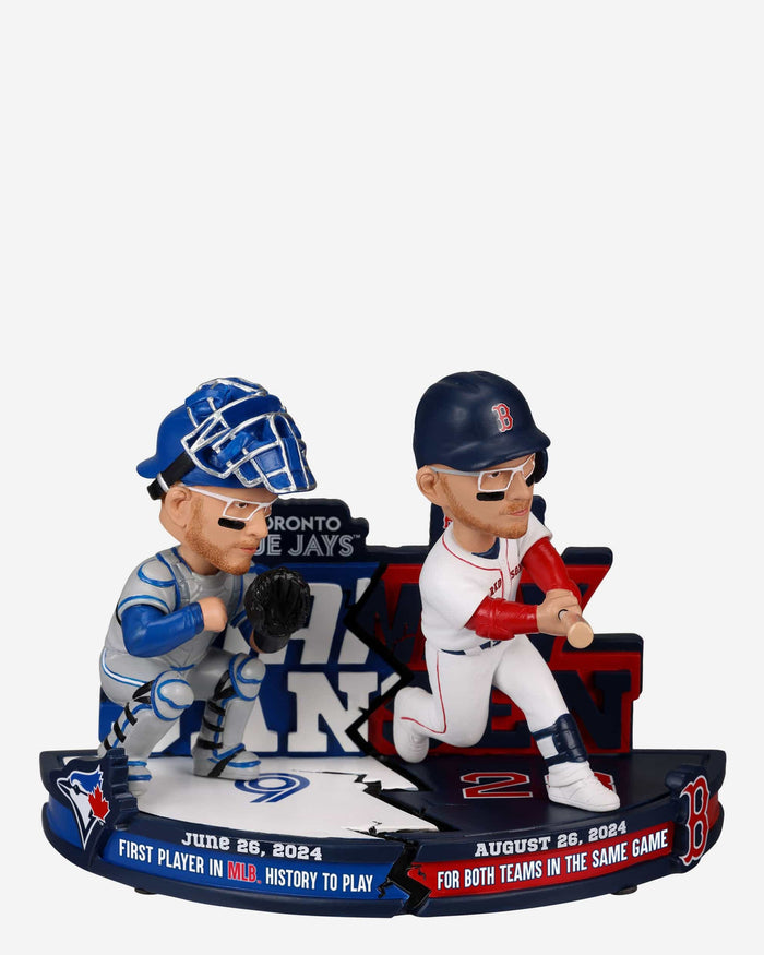 Danny Jansen Toronto Blue Jays & Boston Red Sox Two Teams In One Game Dual Bobblehead FOCO - FOCO.com