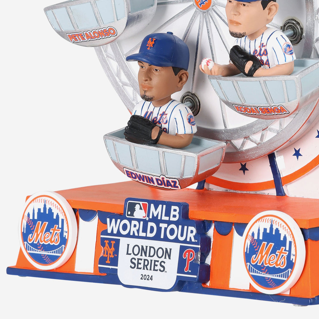New York Mets 2024 MLB London Series Ferris Wheel Mini Bobblehead Scen FOCO