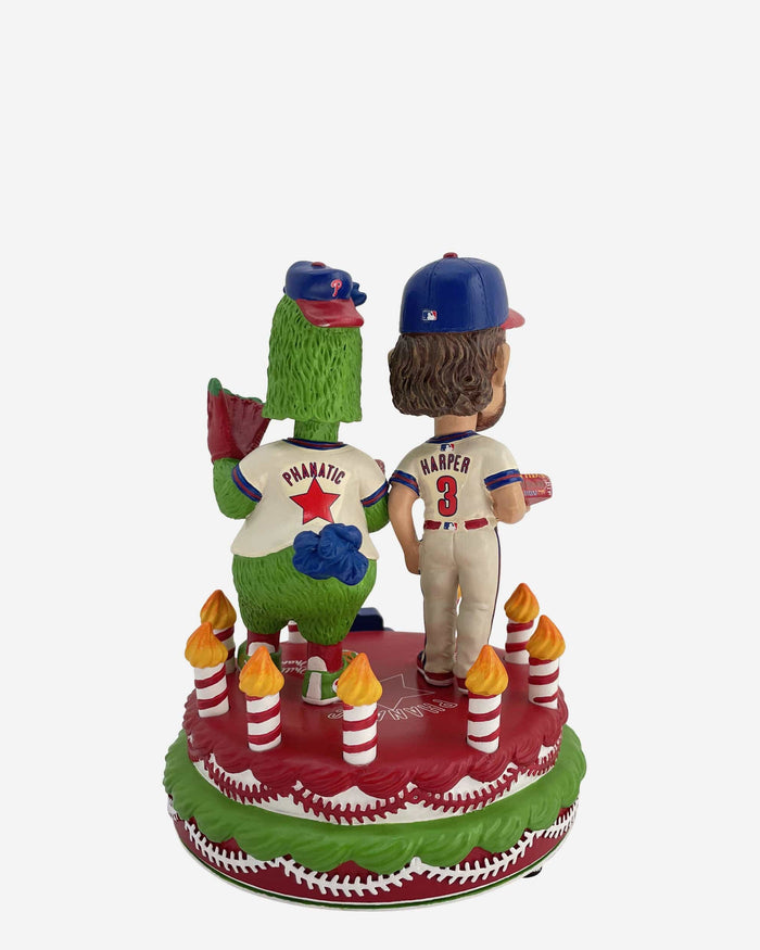 Bryce Harper & Phillie Phanatic Philadelphia Phillies Birthday Mini Scene Bobblehead FOCO - FOCO.com