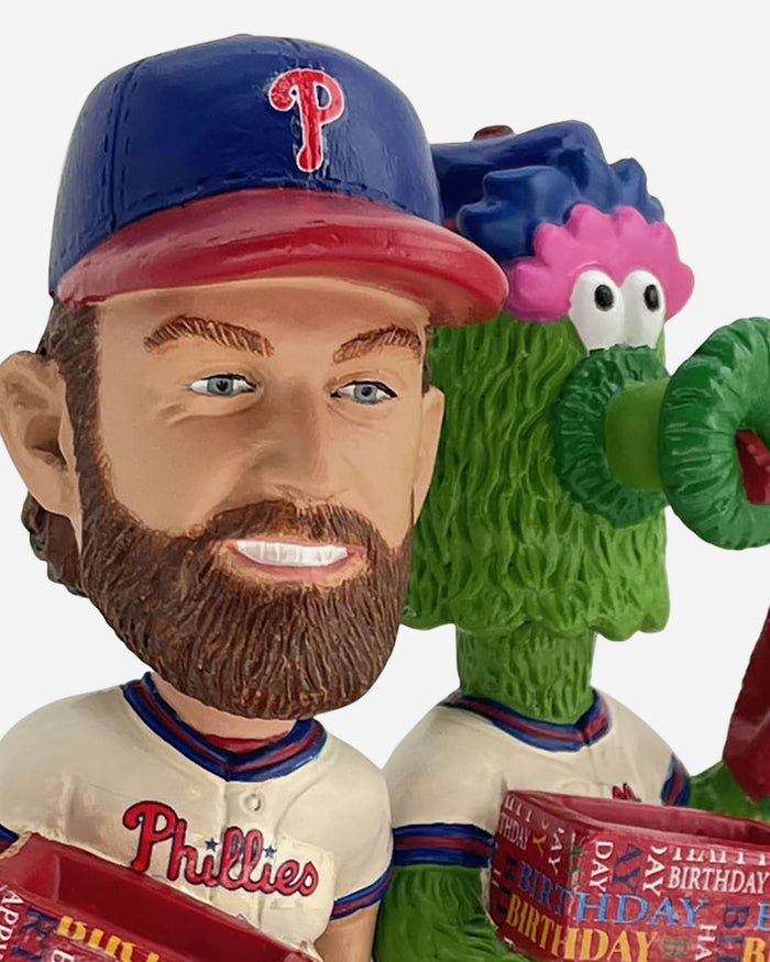 Bryce Harper & Phillie Phanatic Philadelphia Phillies Birthday Mini Scene Bobblehead FOCO - FOCO.com