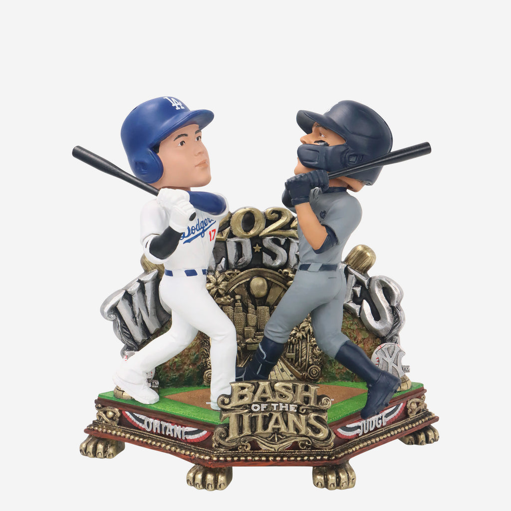 Shohei Ohtani & Aaron Judge Los Angeles Dodgers & New York Yankees 2024 World Series Dual Battle Bobblehead FOCO - FOCO.com