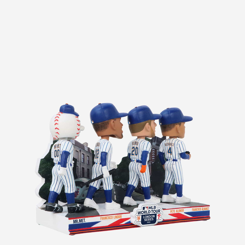 New York Mets 2024 MLB London Series Abbey Road Mini Bobblehead Scene FOCO