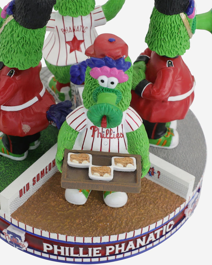 Phillie Phanatic Philadelphia Phillies 2024 MLB London Huddle Spinner Mini Bobblehead Scene FOCO - FOCO.com