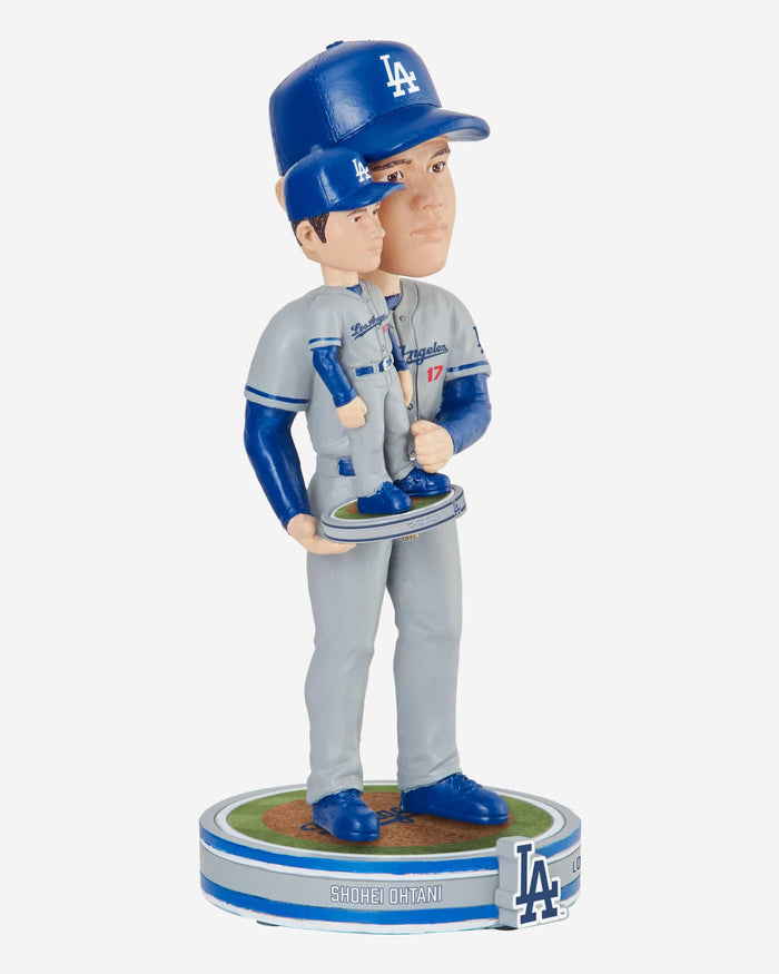 Shohei Ohtani Los Angeles Dodgers Away Uniform Bobble Dubblz Bobblehead FOCO - FOCO.com