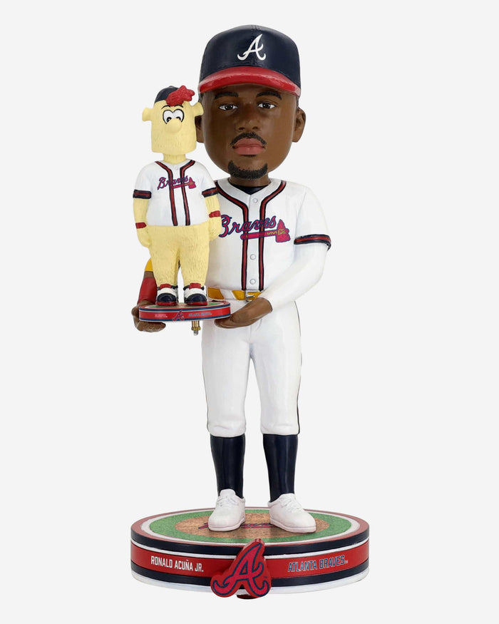 Ronald Acuna Jr & Blooper Atlanta Braves Bobble Dubblz Friendz Bobblehead FOCO - FOCO.com