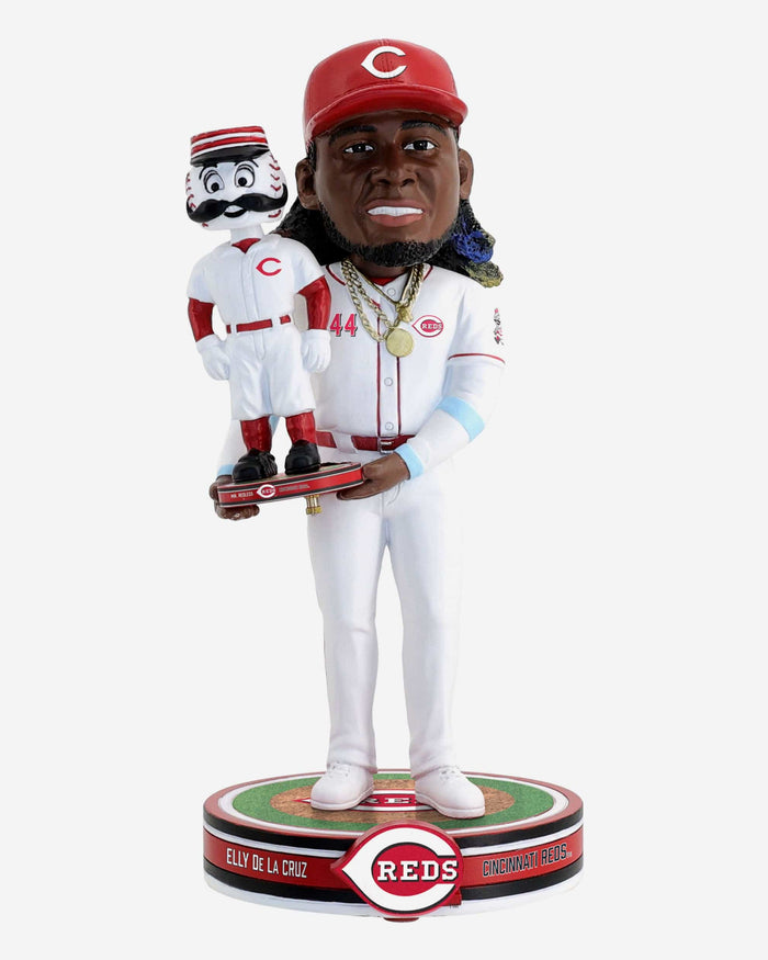 Elly De la Cruz & Mr Redlegs Cincinnati Reds Bobble Dubblz Friendz Bobblehead FOCO - FOCO.com