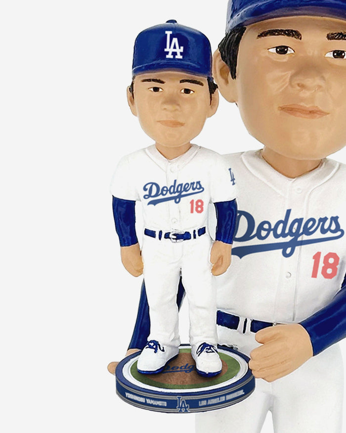 Yoshinobu Yamamato Los Angeles Dodgers Bobble Dubblz Bobblehead FOCO - FOCO.com