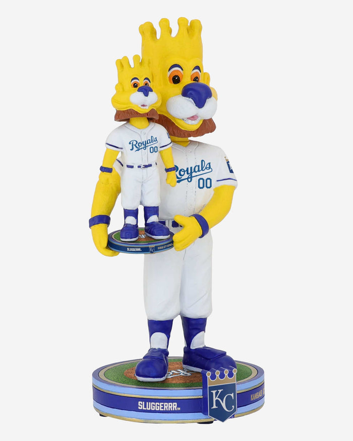 Sluggerrr Kansas City Royals Bobble Dubblz Mascot Bobblehead FOCO - FOCO.com
