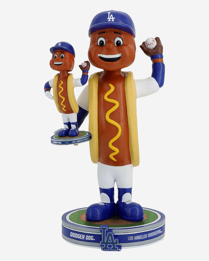 Dodger Dog Los Angeles Dodgers Bobble Dubblz Mascot Bobblehead FOCO - FOCO.com