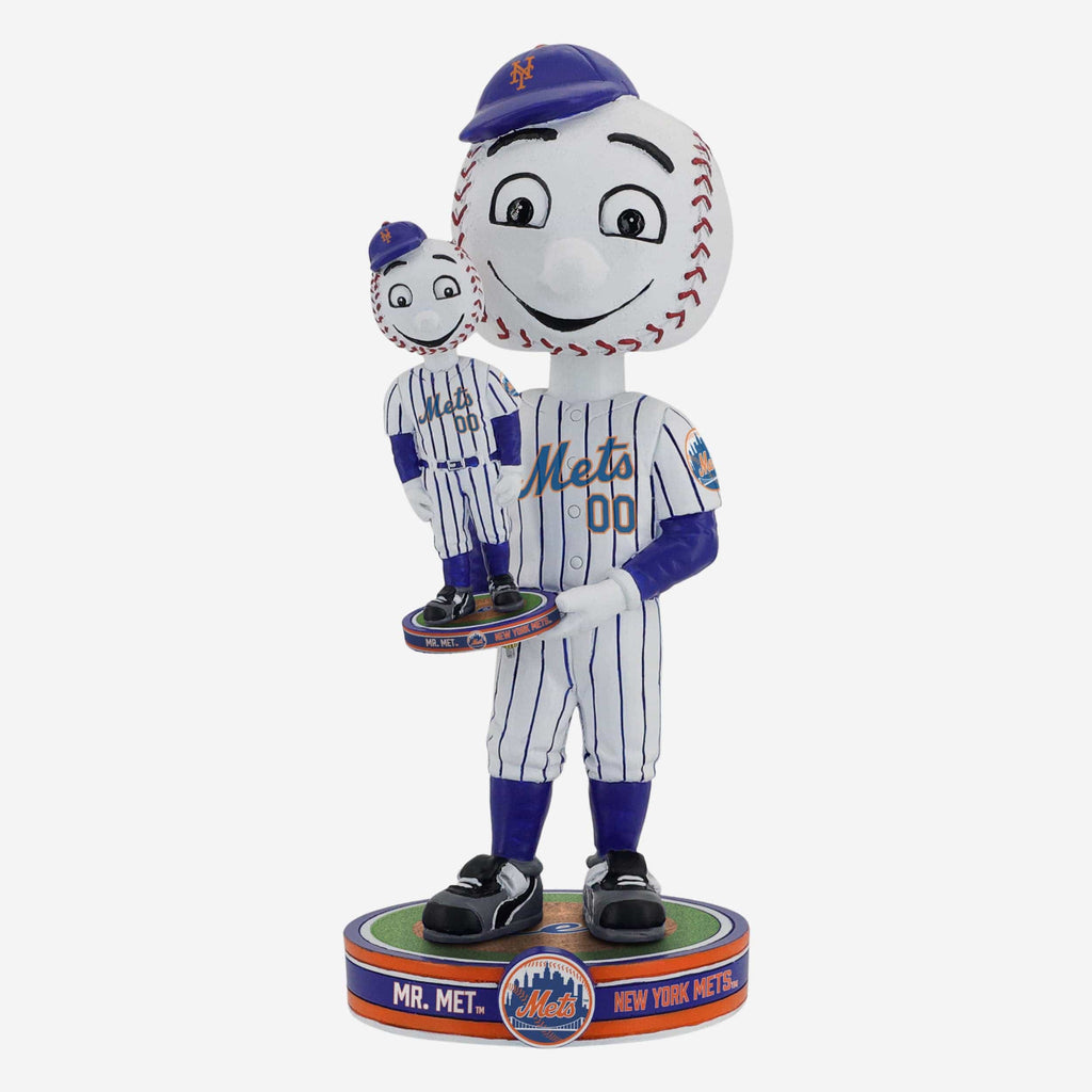Mr Met New York Mets Bobble Dubblz Mascot Bobblehead FOCO - FOCO.com